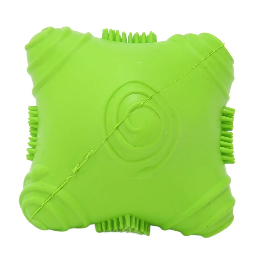 Jouet de divertissement pour animaux de compagnie, durable, en caoutchouc solide, pour chiens, couleurs assorties, mignon, interactif, soulage l'ennui.