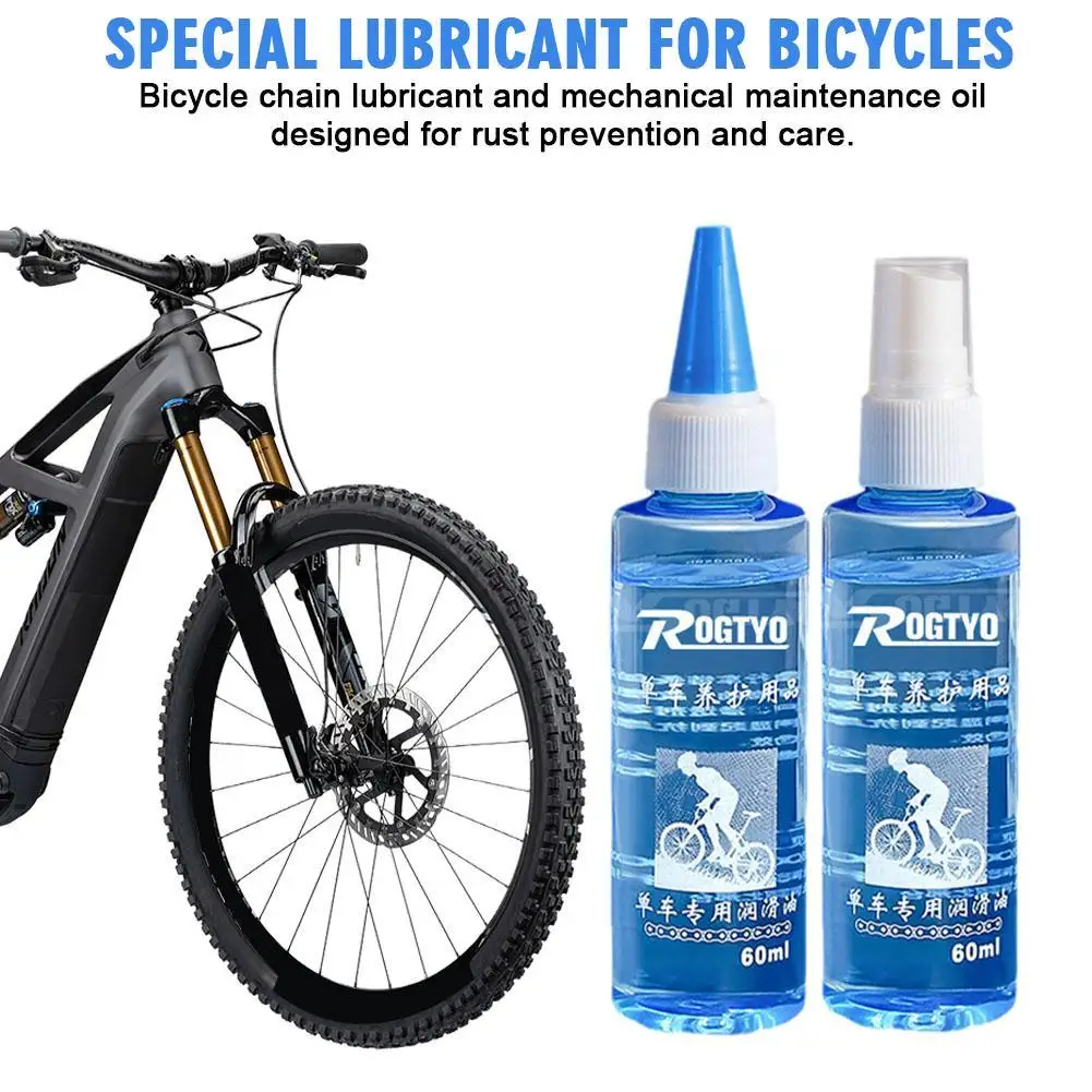 60ML Bicycle Special Lubricant Long Lasting Chain Dry Lube Chain Oil Bike Chain Oil Waxy Maintenance Oil Squirt MTB Road Bike