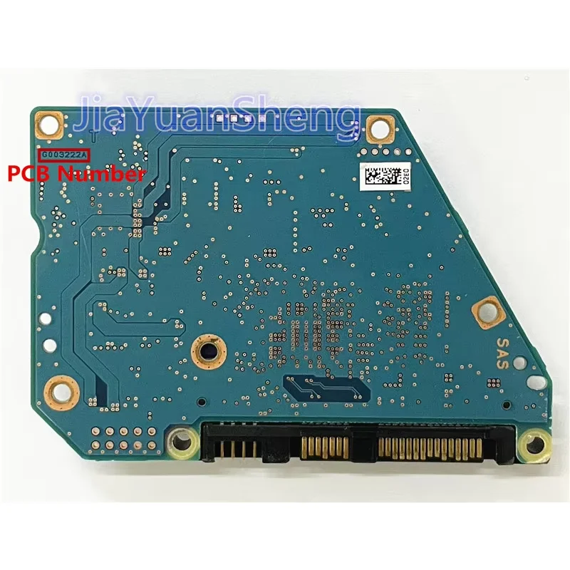 Toshiba HDD PCB Logic Board Board Number: G003222A P5B003222180