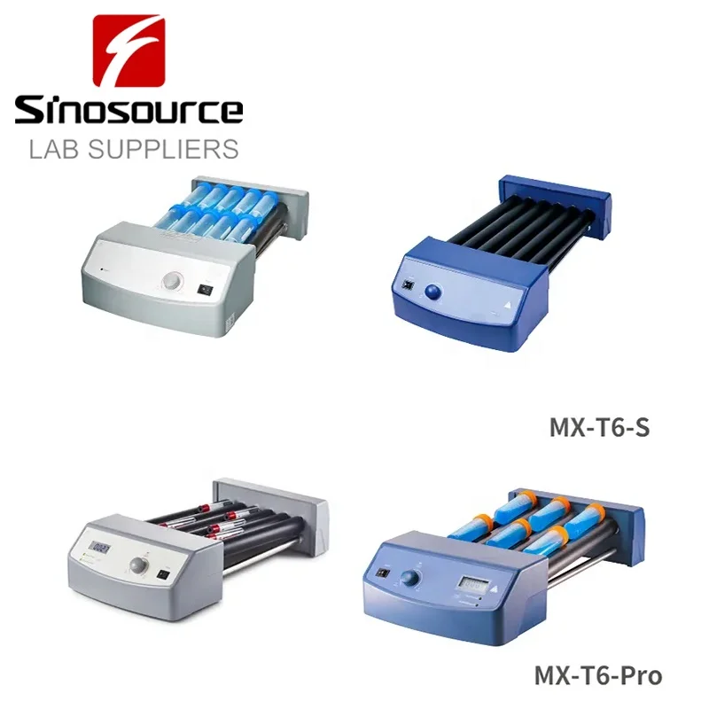 سرعة متغيرة 6 أنبوب بكرات خلاط معدات المختبر أنبوب الأسطوانة المحمولة عينة خلاط MX-T6-S