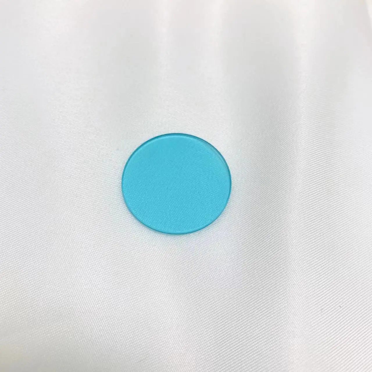 5 pces tamanho total diâmetro 10mm e 1mm espessura icf azul filtro de vidro