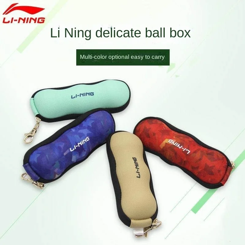 

LINING Hard Table Tennis Box 3-Piece Table Tennis Bag Storage Box Portable Hanging Chain Pendant