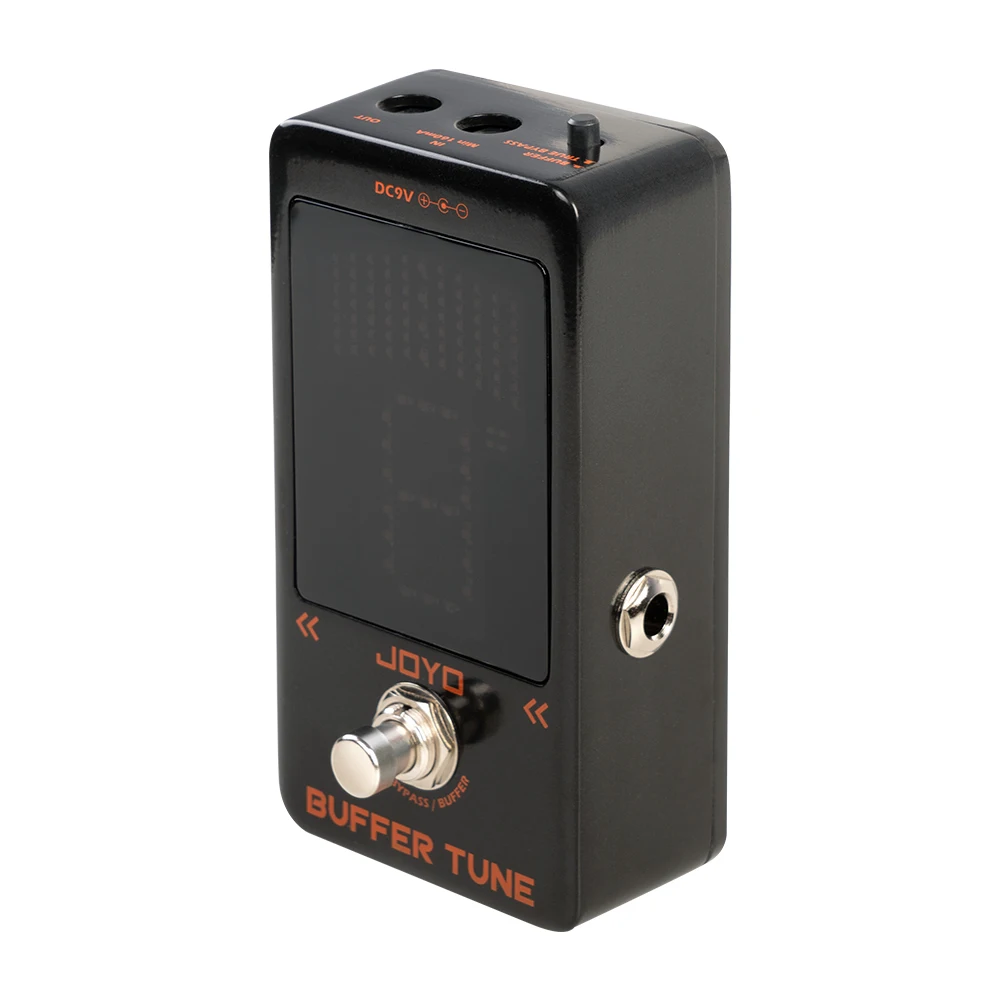 2PCS JOYO JF-19 Guitar Buffer Tune Effect Pedal Built-in Buffer and LED Screen High Precise Tuner Guitar Bass Buffer Pedal