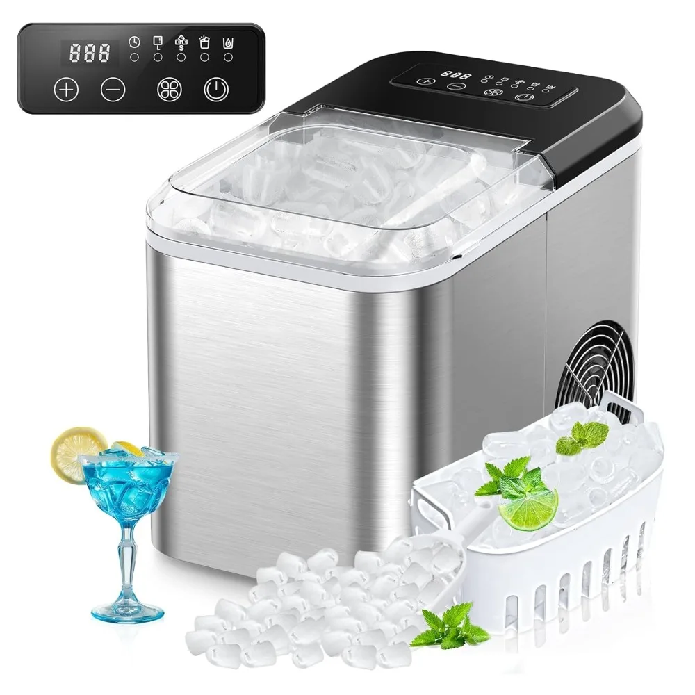 

Ice Maker Countertop,24Hrs Self Cleaning Quiet ,for Home/Kitchen/Party/Office/Bar/Party/Camping/RV/Dorm