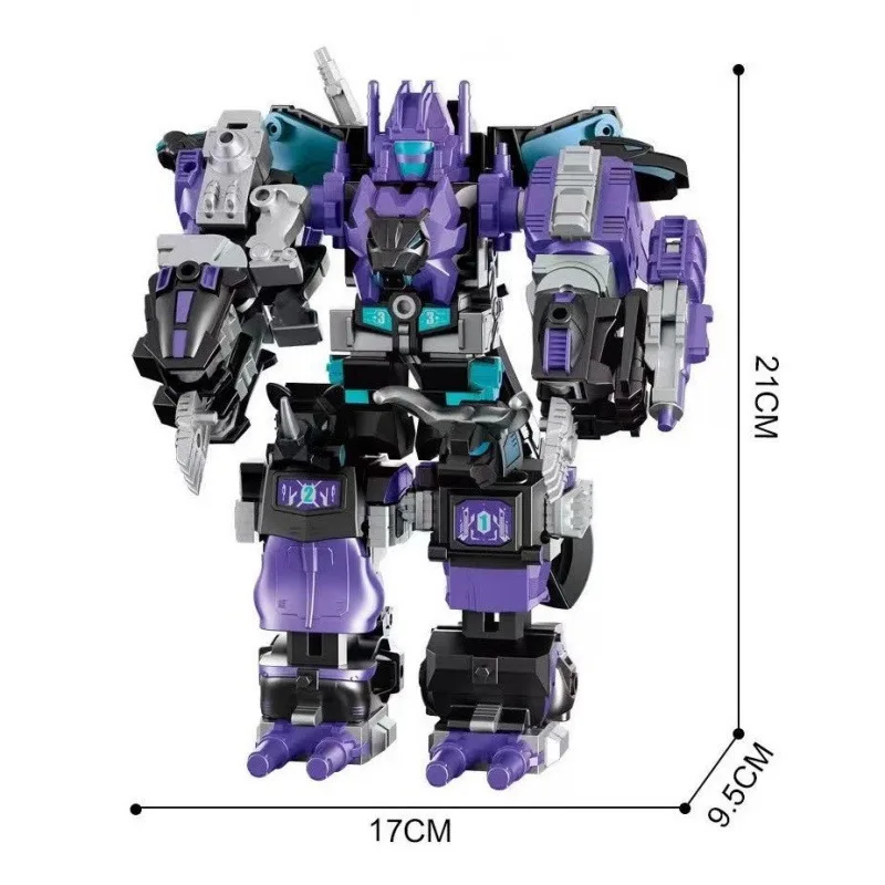 

New Dark Demon Five in One Robot Combination Set, Combined Mech King Kong Model, Handmade Ornament Toy, Christmas