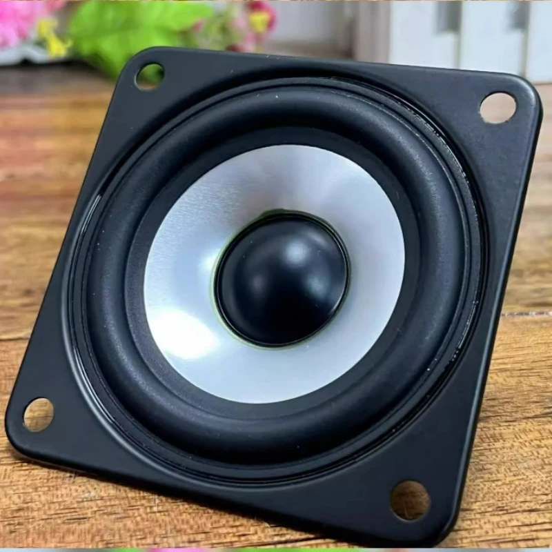 SOTAMIA 2Pcs 3 Inch Full Range Audio Speaker 8 Ohm 5W Dual Magnetic Rubber Edge Long Stroke Active Audio for Bookshelf Speakers