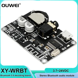 Bluetooth Audio Receiver Board XY-WRBT Bluetooth 5.0 MP3 Lossless Decoder Board DC3.7V-24V Wireless Stereo Music Module 3.5mm