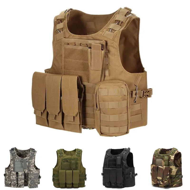 

Men's Tactical Hunting Vest, Field Battle, Airsoft Molle Waistcoat, Combat Assault, Plate Carrier, Outdoor Sports