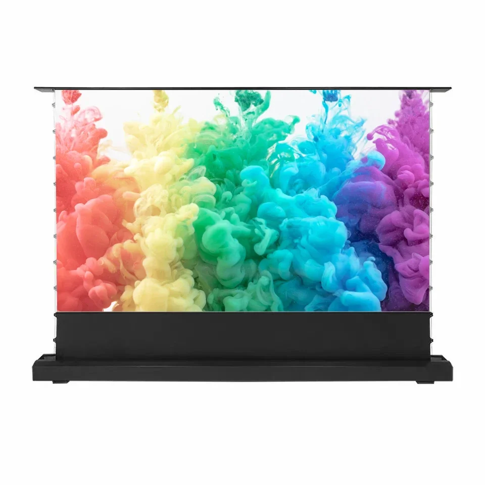 

Лидер продаж Wupro CBSP 100-дюймовый этаж ALR UST Экран проектора Электрический короткофокусный экран проектора для домашнего кинотеатра Электрический