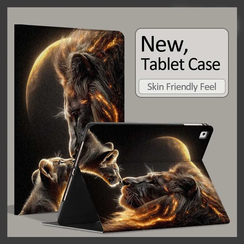

Lion Cool Art Luxurious For Apple iPad 11th 10th 10.9 10.2 Pro 12.9 2 Air 3 13 11 7th 9.7 mini 7th 6 8.3 Tablet Case