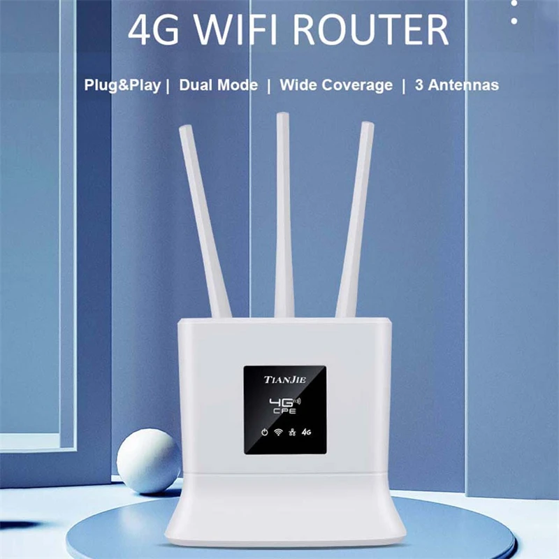 

Wi-Fi роутер TIANJIE 4G, беспроводной модем, съемная внешняя антенна, мобильные роутеры для IP-Камеры, 4g, Wi-Fi, Sim-карты
