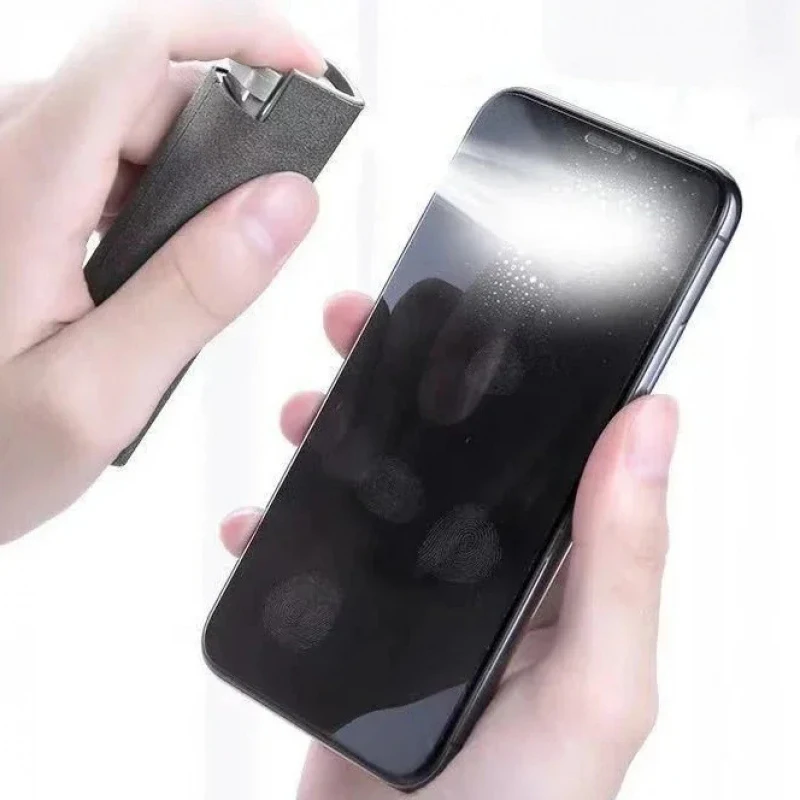 1/2pcs 2in1 Microfiber Screen Cleaner Spray Bottle For Mobile Phone Ipad Computer Microfiber Cloth Wipe Glasses Wipes