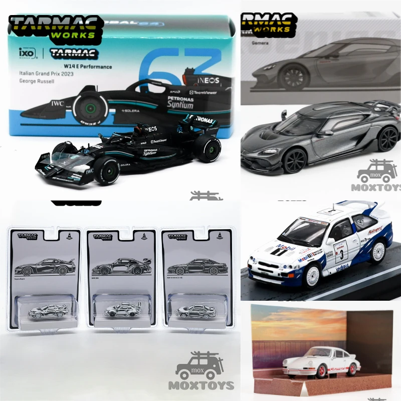 

Tarmac Works 1:64 W14 RWB993 Supra S14 Gemera Escort RS Carrera Diecast Model Car