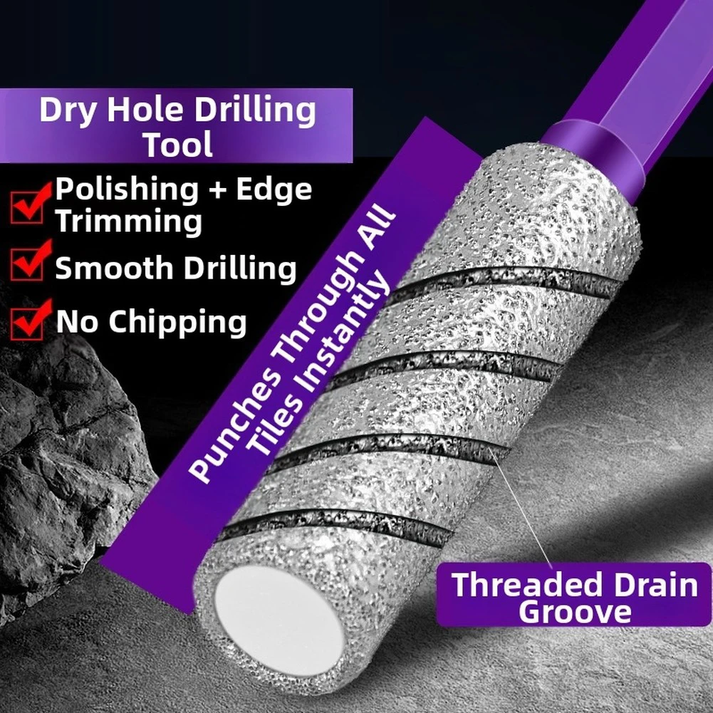 For Smooth Edge Trimming Spiral Drain Opener Built-in Cooling Lubricant Precise Edge Trimming Cemented Carbide Material