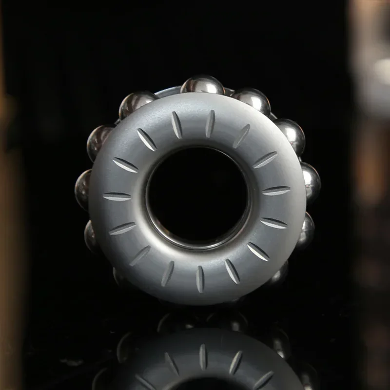 Metal Hand Fidget Spinner Ring Rotating Roller Spinning Top Tip Gyro EDC Relieve Stress Relief Reducing Toy Anti anxiety Adults
