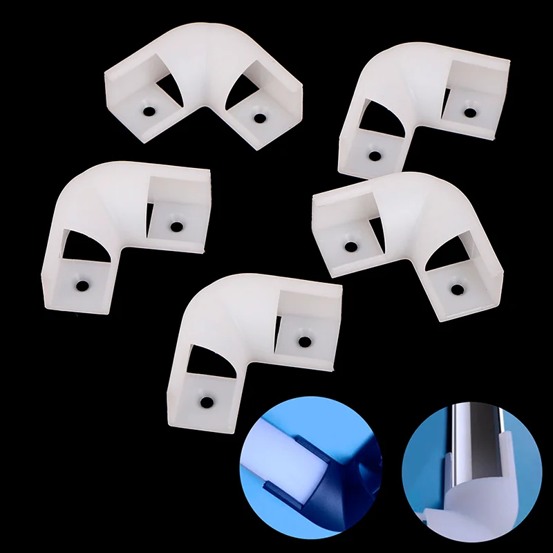 5PCS Environmentally Plastic 90 Degree Corner Connector Led Corner Profile Link 16*16mm Profile Joint【SMQ】