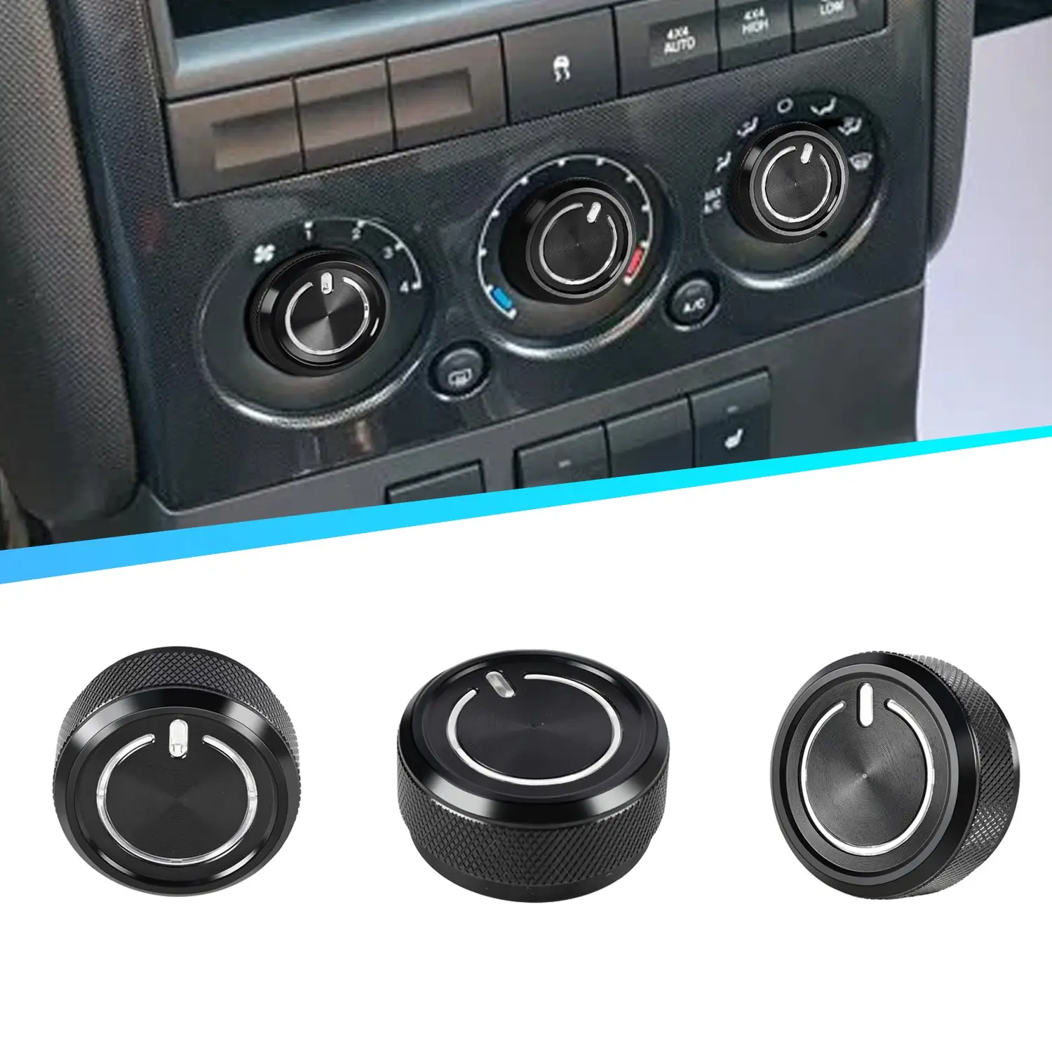 

3pcs Air Conditioning Temperature Climate Control Knob Buttons Replaces Assembly Ford Explorer 2002 2003 2004 2005 2006-2010