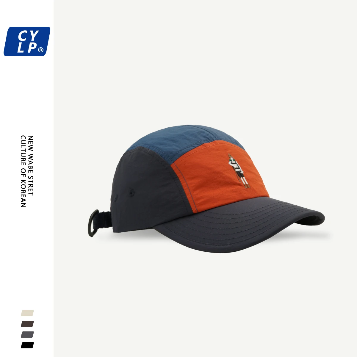 

Hipster Cartoon Embroidered Soft Top Quick-Drying Baseball Cap Men's and Women's Same Korean-Style Color Matching Peaked Cap