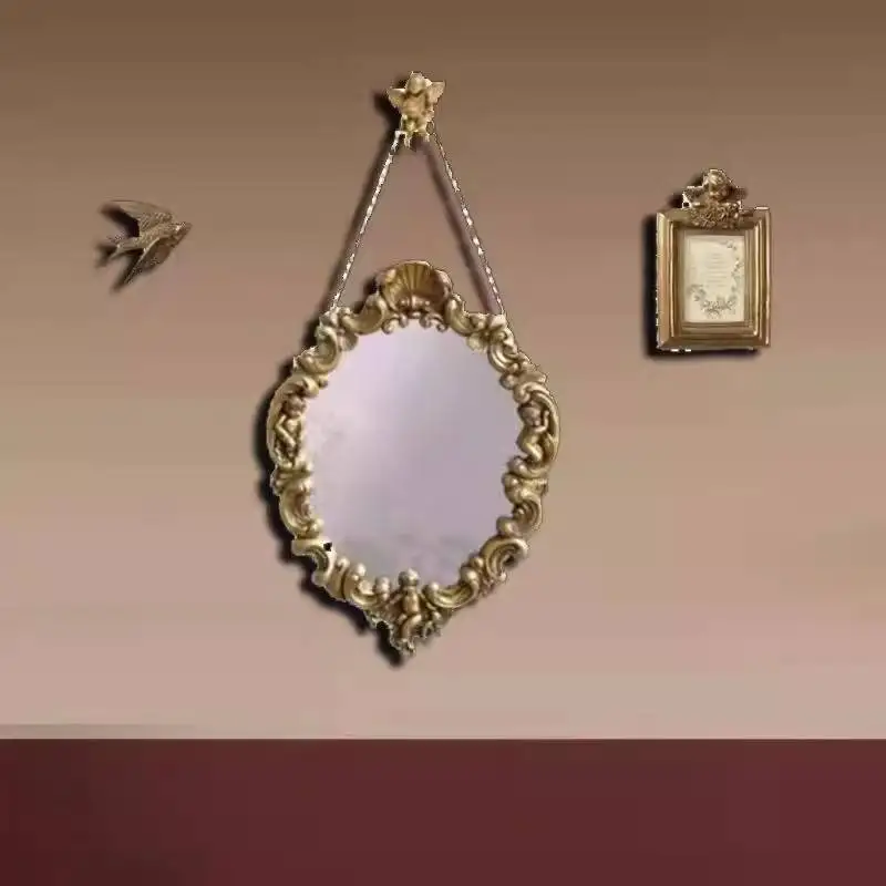 Retro Irregular Classic Mirror Personalised Bedroom Decorative Makeup Mirror Custom Desktop Artes Espejos Para Pared Room Decor