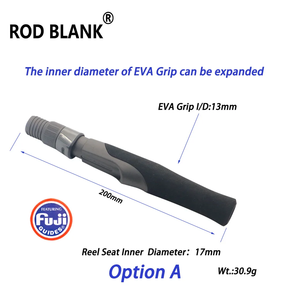 Rod Blank 1 Set Fuji VSS17 Reel Seat EVA Grip Fishing Rod Building Grip Rod Repair Components DIY Accessori - view 2