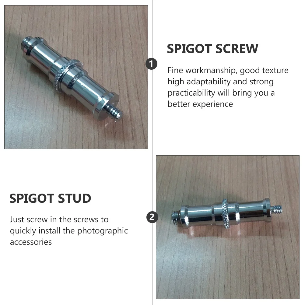 

6Pcs Adapter Spigot Screw Converter Durable Aluminum Alloy Useful for Camera Tripod Light Stand Photography Equipment