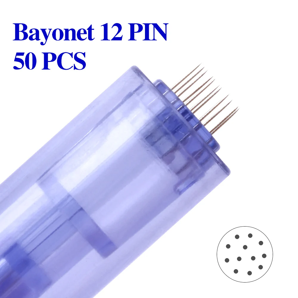 A6 Bajonetpatroon Naald voor Bajonetpoort Derma Pen M5/M7/MYM/A1 Microneedling 9-pins 12-pins 24-pins 36-pins 42-pins Ronde 3D 5D Nano
