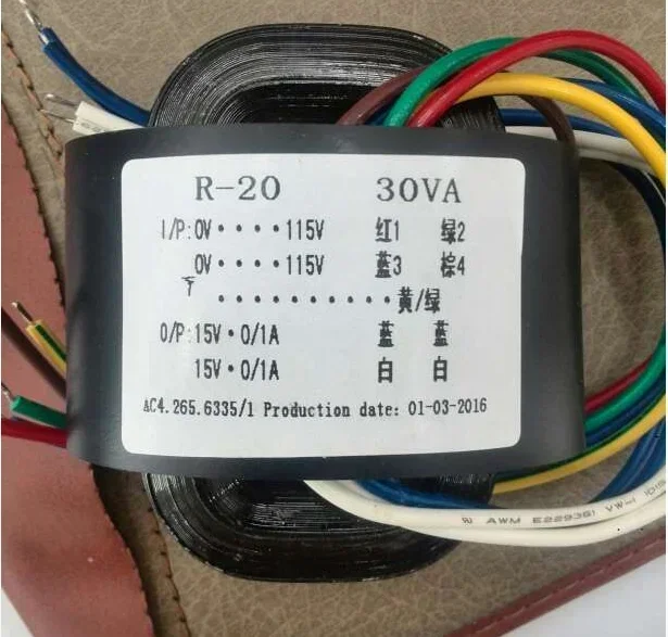 30W R型トランス ダブル15V 18V 9V ダブル24V 4個