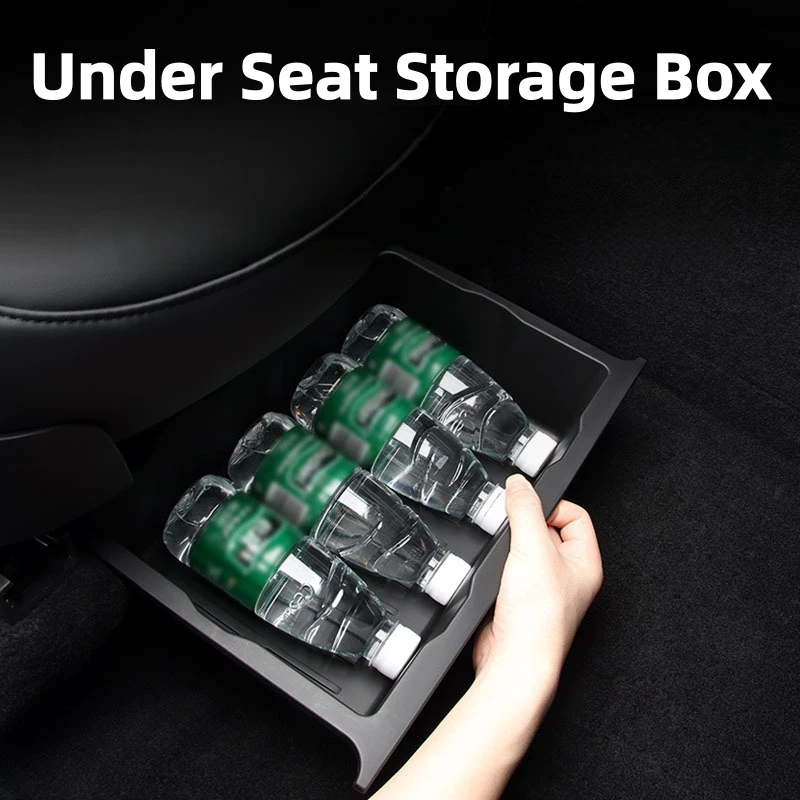 

1pc Car Seat Storage Box | Hidden Vehicle Organizer, Large Capacity Non-Slip Storage Box, Multifunctional Storage Tray