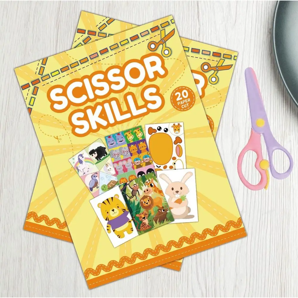 Paper Paper-cutting Book Montessori Art Learning Kindergarten Puzzle Paper Scrapbooking Cartoon Children Handmade Paper