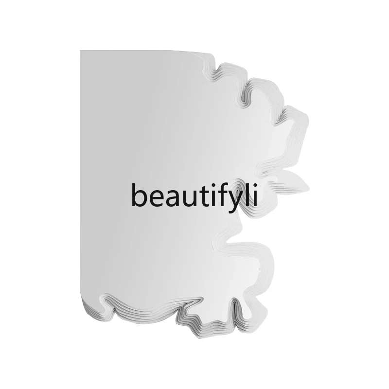 

Irregular Vanity Mirror Style Makeup Mirror Unique Entryway Decor Creative Wall-Mounted Mirror