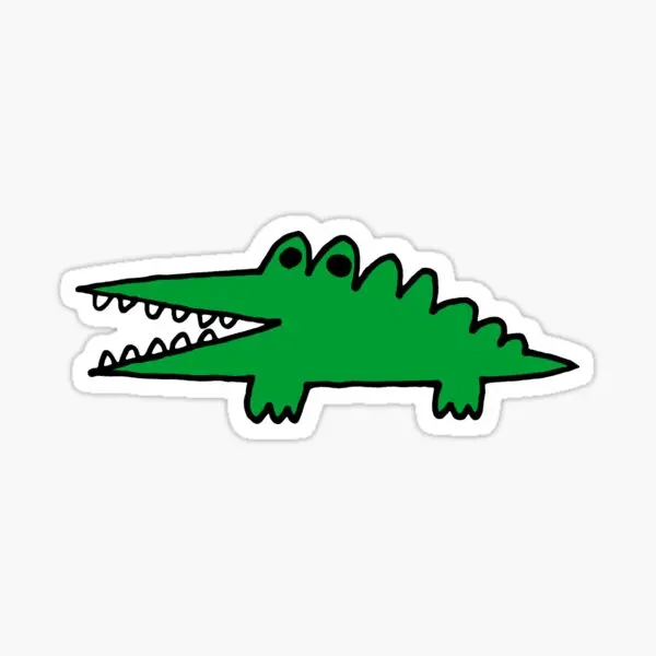 Big Challenges Alligator  5PCS Stickers for Kid Decor  Cartoon Laptop Background Wall Art Bumper Luggage Decorations Room Anime