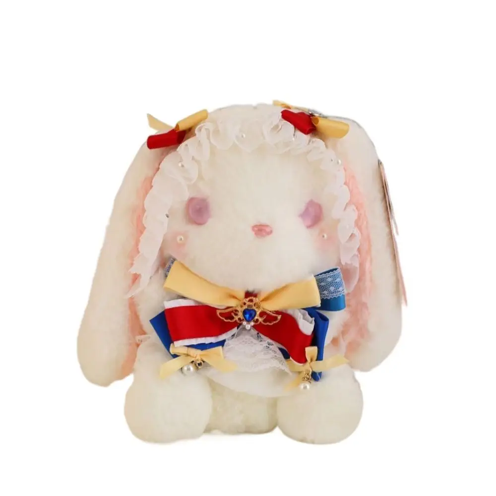 Trendy 20CM Lolita Rabbit Plush Doll Cute Hand-Made Stuffed Animal Doll Fashion Creative Girl Gift