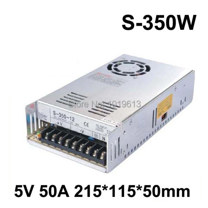 

5V 50A 350W Switch Power Supply Driver For LED Strip Light Display 100V-120V/ 200V-220V