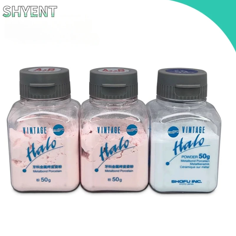 1PCS Dental SHOFUVINTAGE Halo Dentin 50g/bottle Dental Enamel Transparent Porcelain Metal Powder T-Glass/Opal59