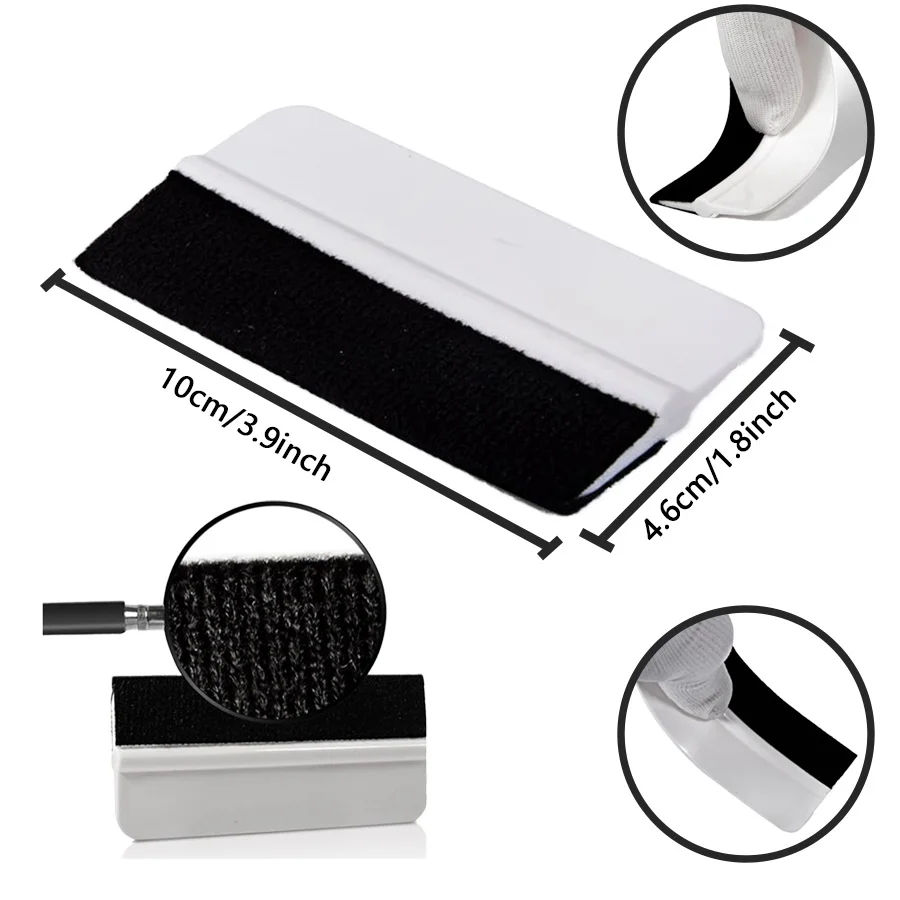 Kit de herramientas de limpieza de ventanas, raspador de película de vinilo para ventana de coche, se puede utilizar para película de teléfono móvil, accesorios para coche, herramientas de envoltura automática