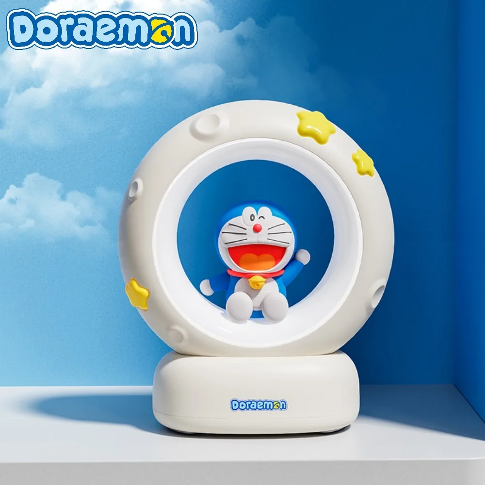 Cute Anime Lamp Doraemon LED Night Light Warm USB Rechargeable Soft Light Pat Control Birthday Christmas Gift Room Decor