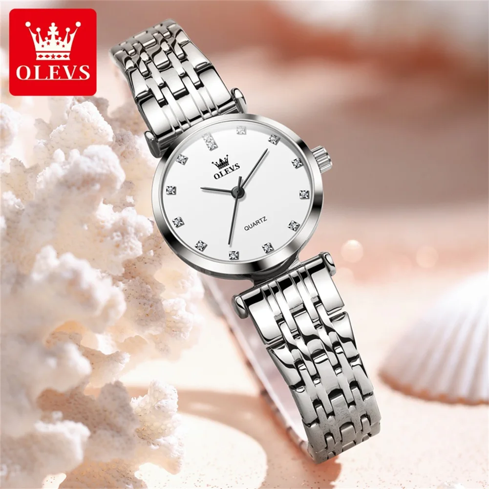 

OLEVS Casual Simple Quartz Women Watch Best Selling Original Stainless Steel Waterproof Elegant Fashion Trend Women Wrist Watch