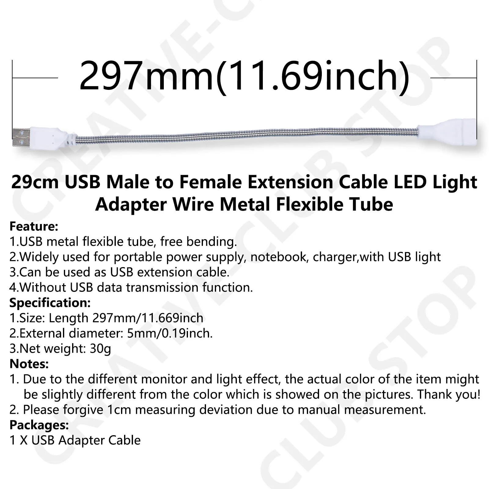 USB Cable Extender A Male to Female With LED Night Light Atmosphere Light Edison Bulb Incandescent Lamp LED Filament Light Bulb