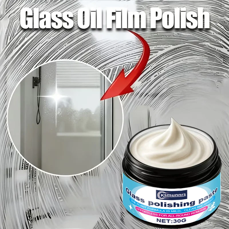Glass Scratch Remover and Polishing Paste for Mirror Windshield Goggles Watch and Aquarium Glass Repair