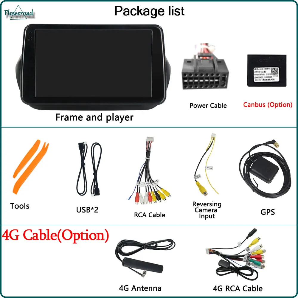 Radio con GPS para coche, reproductor Multimedia con Android 12, 9 pulgadas, Carplay, 4G, Monitor estéreo, para Fiat Fiorino Qubo 2008 -2017