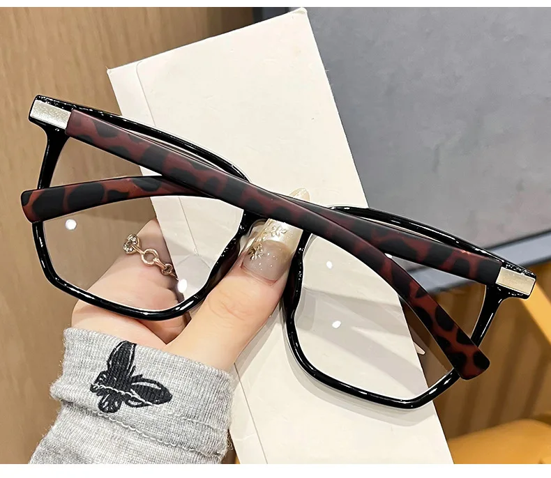 Polygon-Lesebrille mit großem Rahmen +0,5 +0,75 +1,25 ~ +4,0 Damen Herren Anti-Blaulicht-blockierende Brille Optisches Spektakel – Detail 18