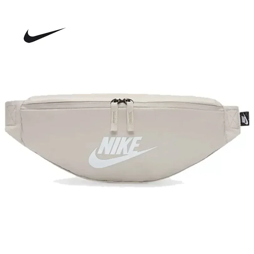 Nike Unisex Heritage Waistpack Adjustable Strap Sports Fanny Pack Light Orewood Brown Travel Storage Crossbody Bag DB0490-104