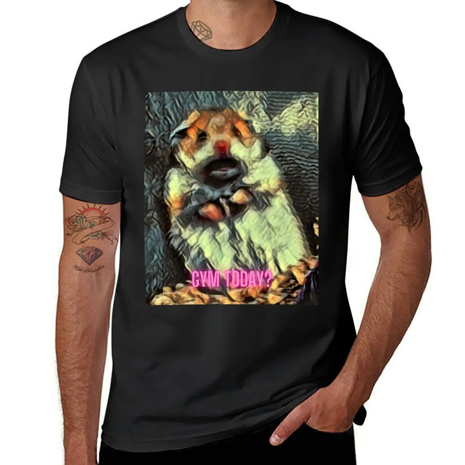 

Hamster Meme (Gym) T-Shirt oversizeds cute tops tops mens big and tall t shirts