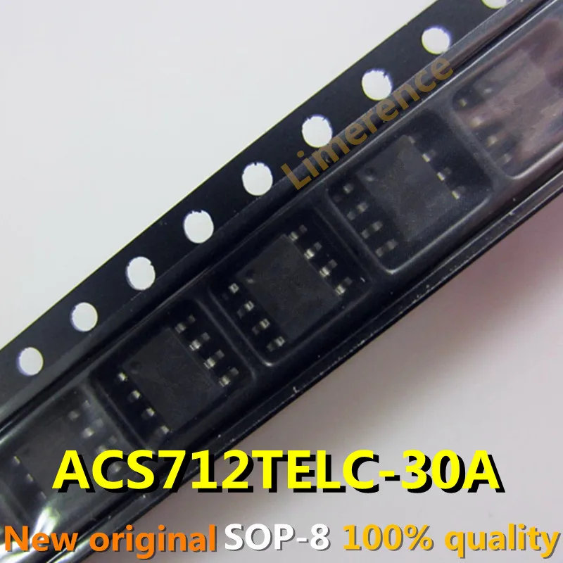 5PCS ACS712TELC-30A ACS712T ELC-30A ACS712 SOP8 Current Sensor AC/DC Current 5V 30A-