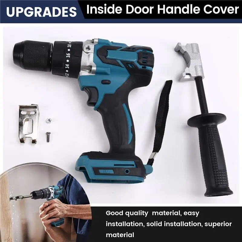 VEHO-13MM 650N.M Brushless Electric Drill Cordless Electric Screwdriver Ice Breaking Power Tools For 18V Battery