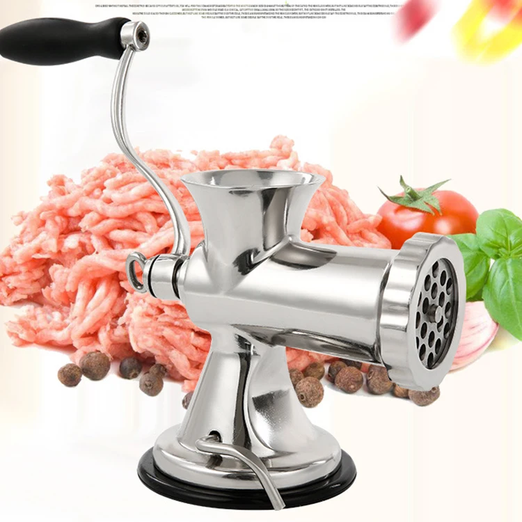 Manual De Aço Inoxidável Liga Alumínio Enema Mincer Máquina Moedor De Carne Mincer Moedor De Carne Manual