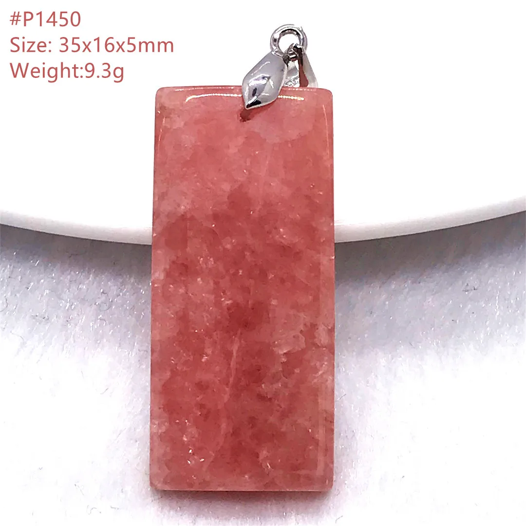 

Top Natural Red Rhodochrosite Necklace Pendant Jewelry For Woman Lady Man Love Gift Crystal Beads Silver Argentina Stone AAAAA