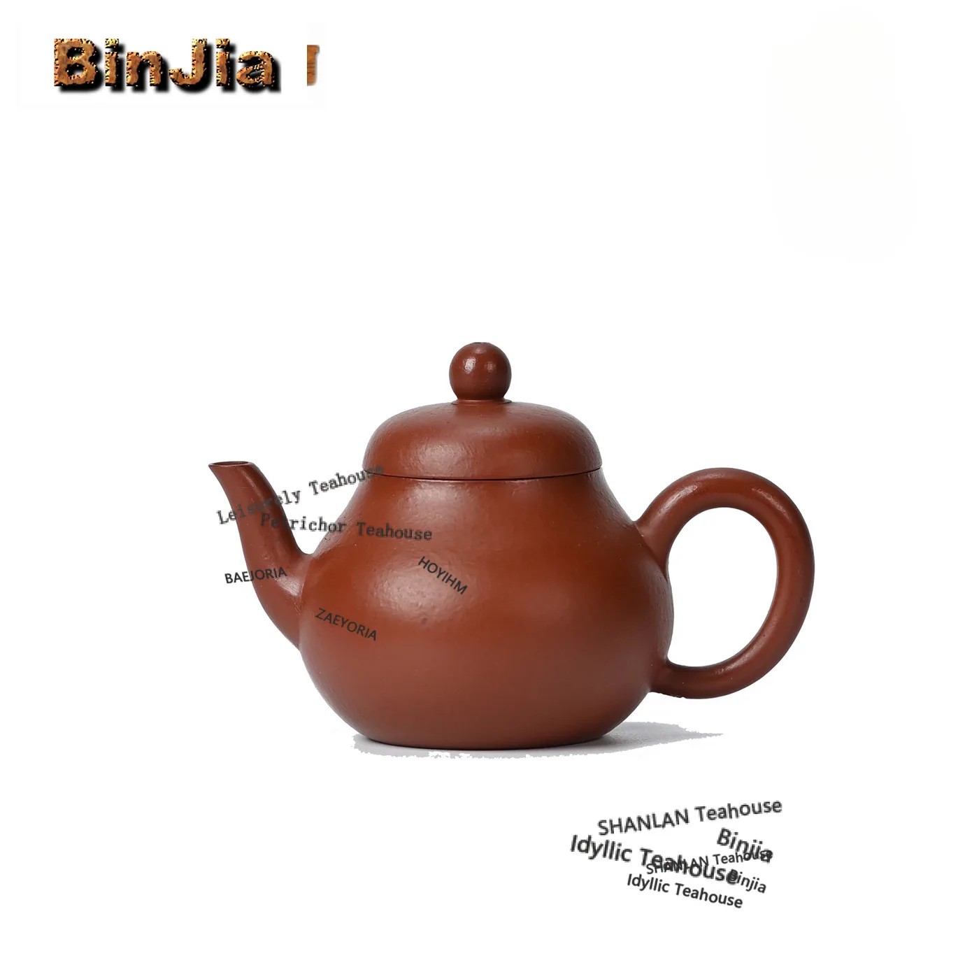 BAEJORIA 130ml Antique Yixing Purple Clay Teapots Handmade Pear-shaped Photo Element Pot Raw Ore Zhu Mud Kettle Zisha Tea Craft