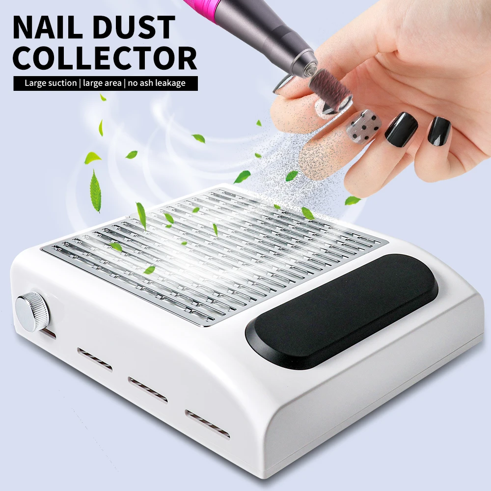 

Professional Powerful Nail Vacuum Cleaner Adjustable Speed ​​Nail Dust Collector Removable Filter Nail Salon Vacuum Tool