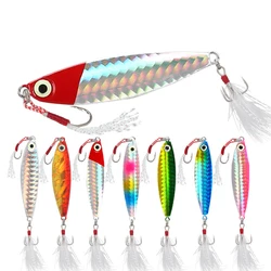 Metal Cast Jig Spoon Lure 7G 10G 15G 20G 30G Artificial Bait Shore Slow Jigging Fishing Lures Super Hard Bass Fishing Tackle